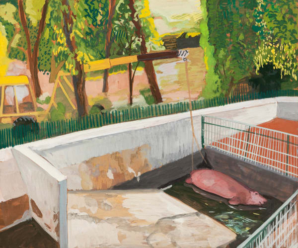 Mahesh Baliga A sad story, 2018-19 Casein on board 12 x 10 inches