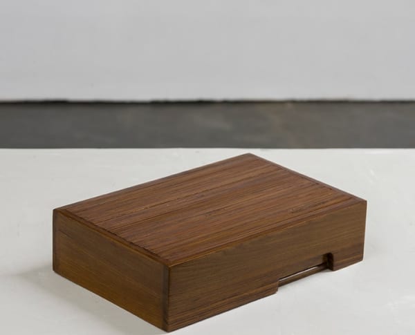 Shreyas Karle Carpenter’s puzzle , 2017 Polished wooden box 12 x 8 x 3 inches