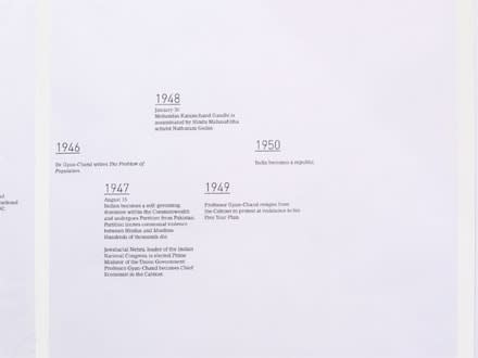 The Otolith Group Timeline, 2012 Print on paper variable