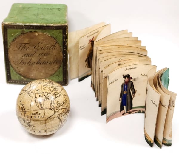 The Earth and Its Inhabitants. Set with globe