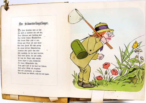 Zum Zeitvertreib by Lothar Meggendorfer. Movable illustration