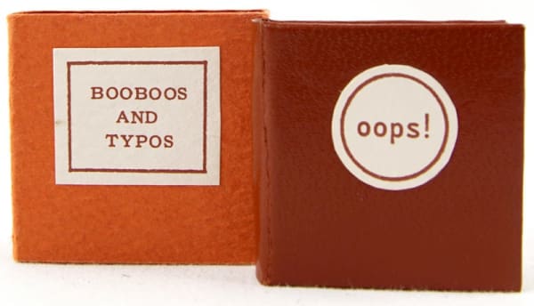 Booboos and Typos Discovered in Book Catalogs. Front cover and sleeve