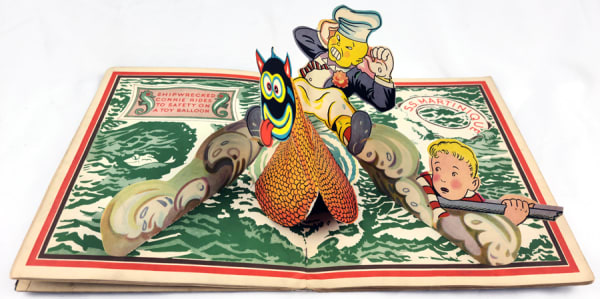 Terry and the Pirate in Shipwrecked. Pop-up spread