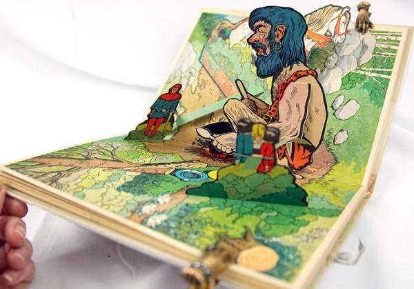 Jack the Giant Killer with "Pop-up" Illustrations in Color. Pop-up illustration