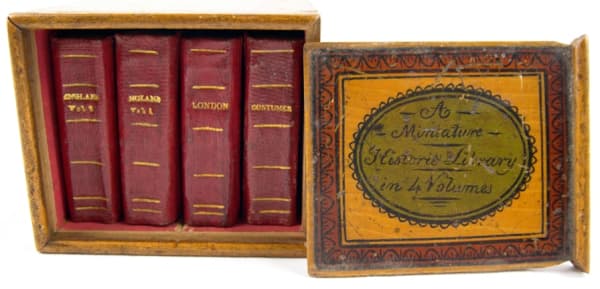 A Miniature Historic Library in 4 Volumes
