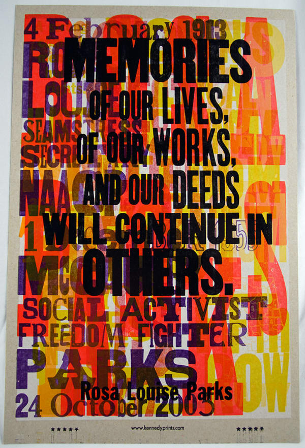 Memories of our lives, of our works, and our deeds will continue in others. Print