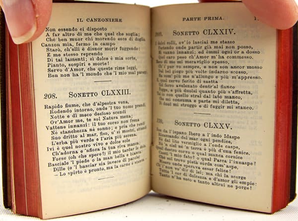 Le Rime by Francesco Petrarca. Interior page.