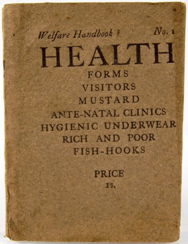 Welfare Handbook No. 1: Health illustrated by Eric Gill. Front cover.