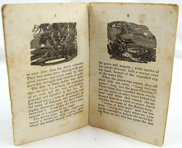 The Rose. An Allegory. Illustrated text spread