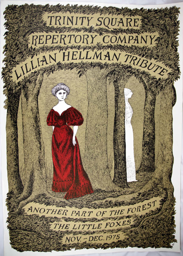 Poster for the Trinity Square Repertory Company Lillian Hellman Tribute