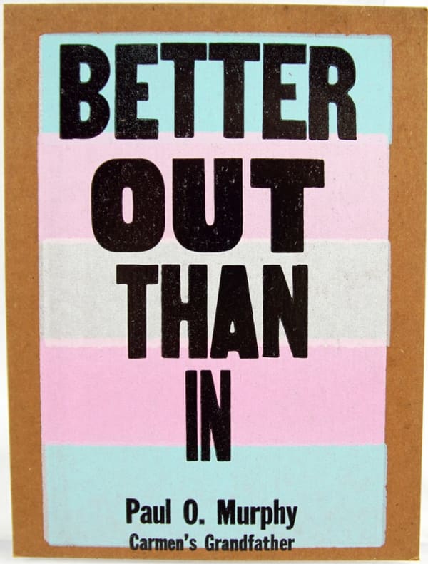 "Better out than in"