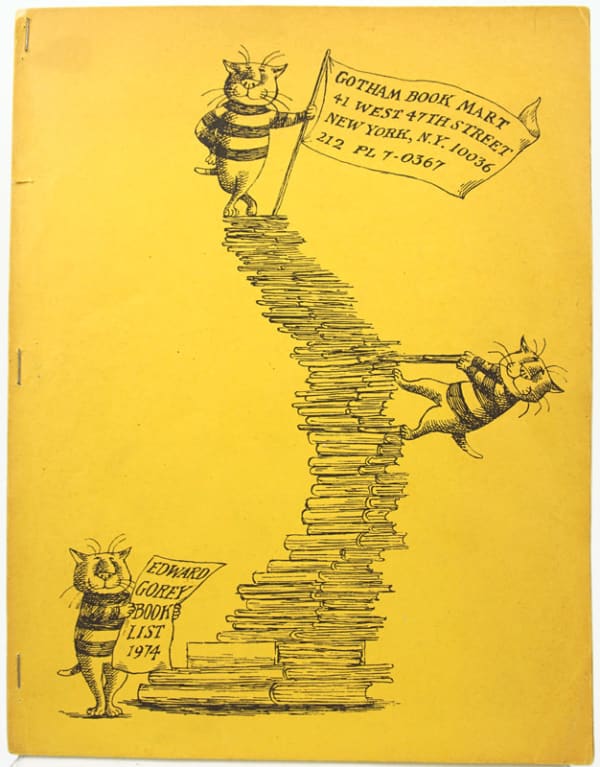 Summer/Fall 1974 Edward Gorey Priced Order List by Edward Gorey. Front cover illustrated.