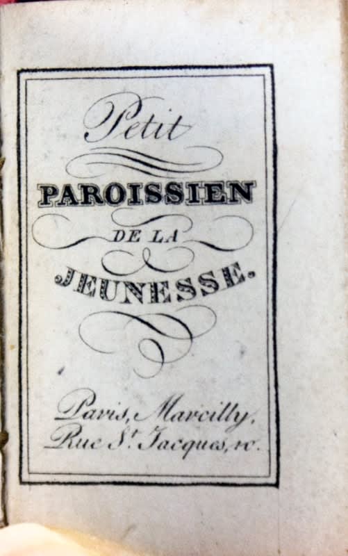 Le Petit Paroissien de la Jeunesse. Title page.