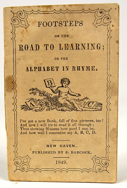 Footsteps on the Road to Learning; or the Alphabet in Rhyme. Front cover