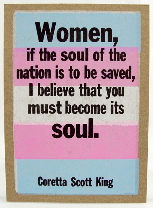 "Women, if the soul of the nation is to be saved...."