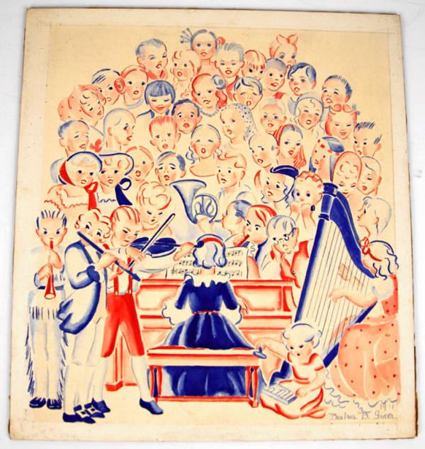 Original concept illustration for the cover of Broad Stripes and Bright Stars