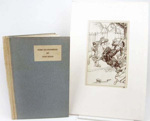 Miss Kilmansegg and Her Precious Leg: A Golden Legend by Thomas Hood, illustrated by Reginald Savage. Front cover and original illustarion.