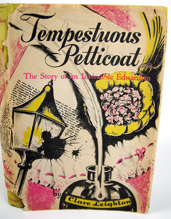 Tempestuous Petticoat. The Story of an Invincible Edwardian. Dust jacket