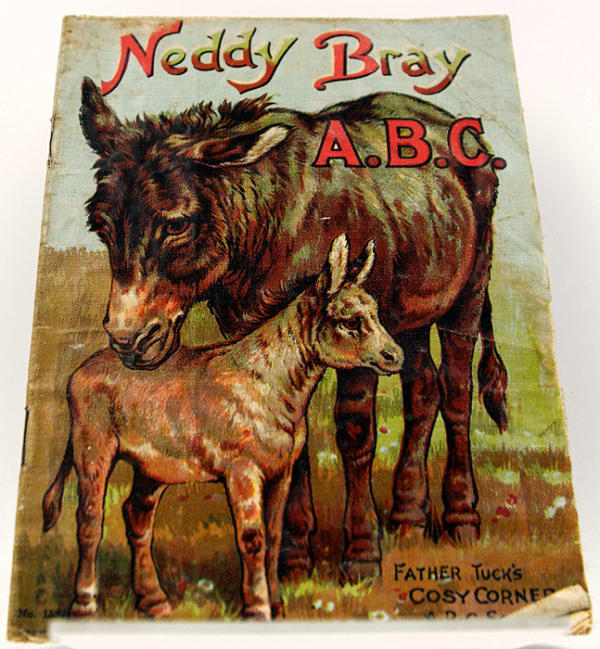 Neddy Bray A.B.C. Published by McLaughlin. Front cover with illustration of two donkeys