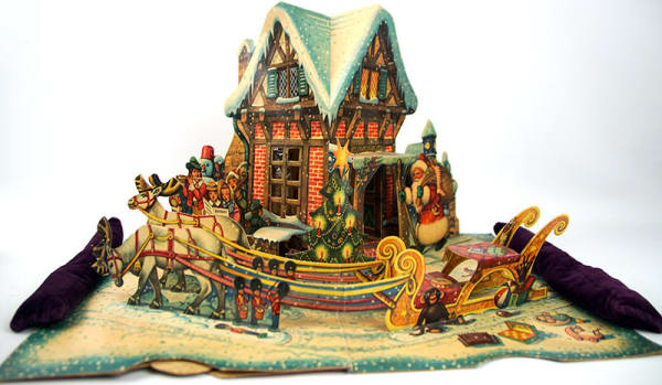 Father Christmas by Vojtech Kubasta. Pop-up illustration