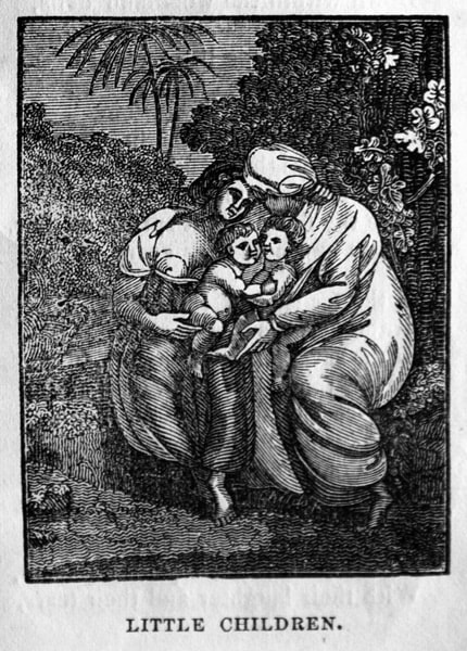 Child's Book of Poetry, with Engravings. Woodcut illustration.