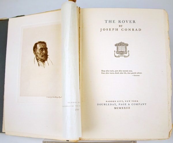 The Rover by Joseph Conrad. Title-page spread