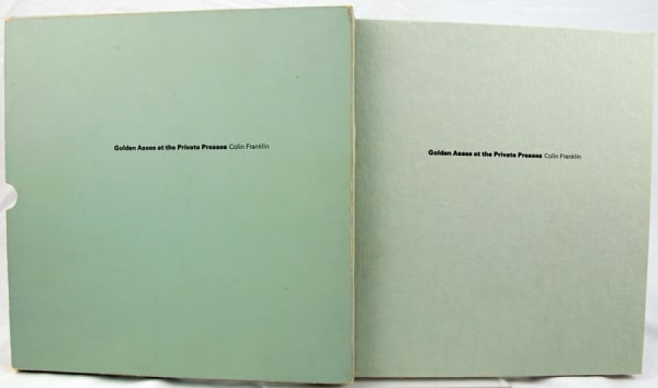 Golden Asses at the Private Presses. Front cover and slipcase