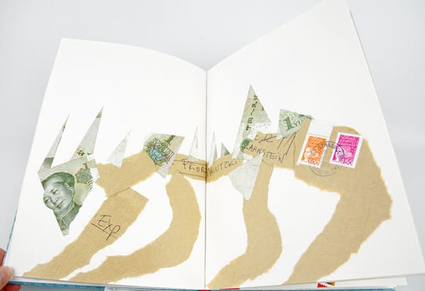 Obwohl nichts wagte ist nichts gewonnen [Although nothing ventured nothing is won]. Illustrated spread