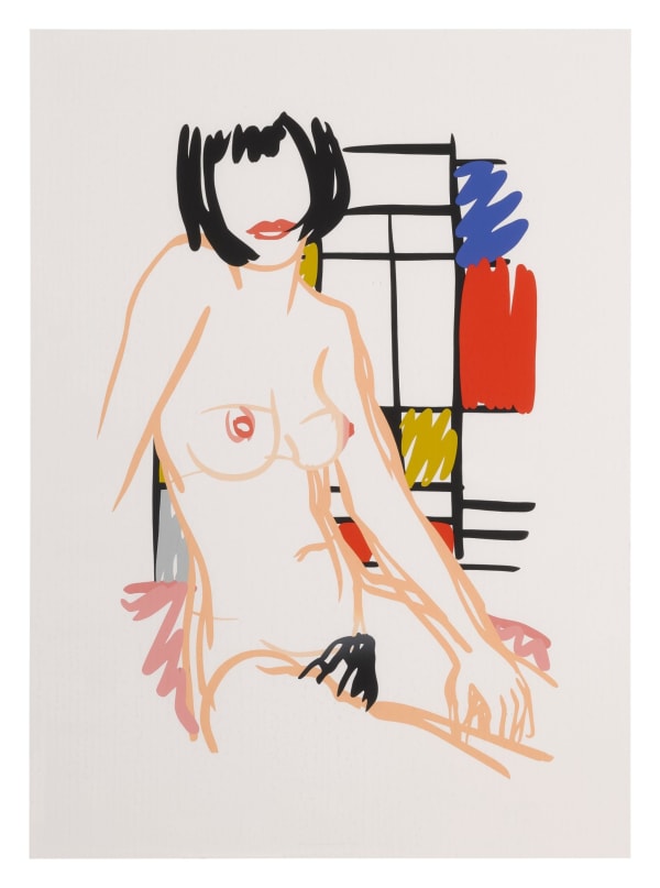 Tom Wesselmann - Monica sitting with Mondrian , 1989