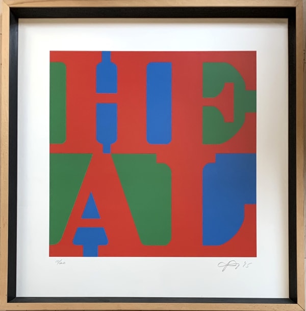 Robert Indiana, HEAL (Red, Green, Blue Variation), 2015