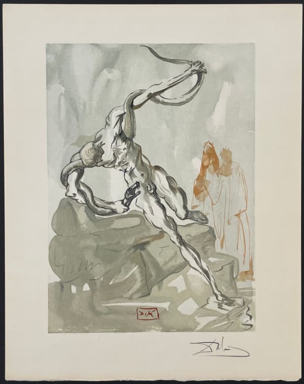 Salvador Dali, Divine Comedie Hell Canto 25-1 , 1960