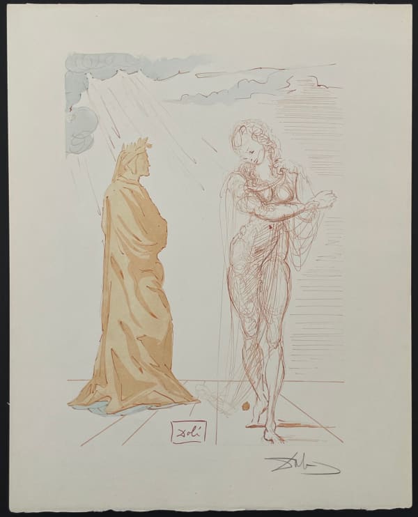 Salvador Dali, Divine Comedie Hell Canto 2-1, 1960