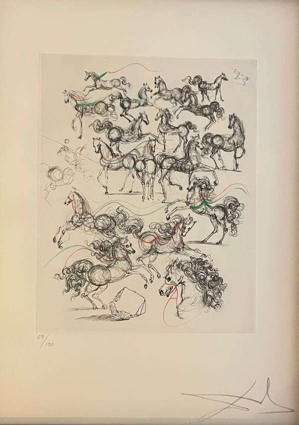 Salvador Dali, Mao Zedong "Horses", 1967