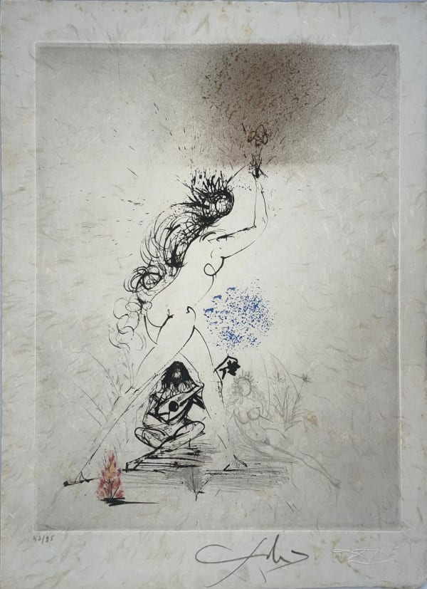 Salvador Dali, La Fille au Flambeau (Woman with a Torch), 1968