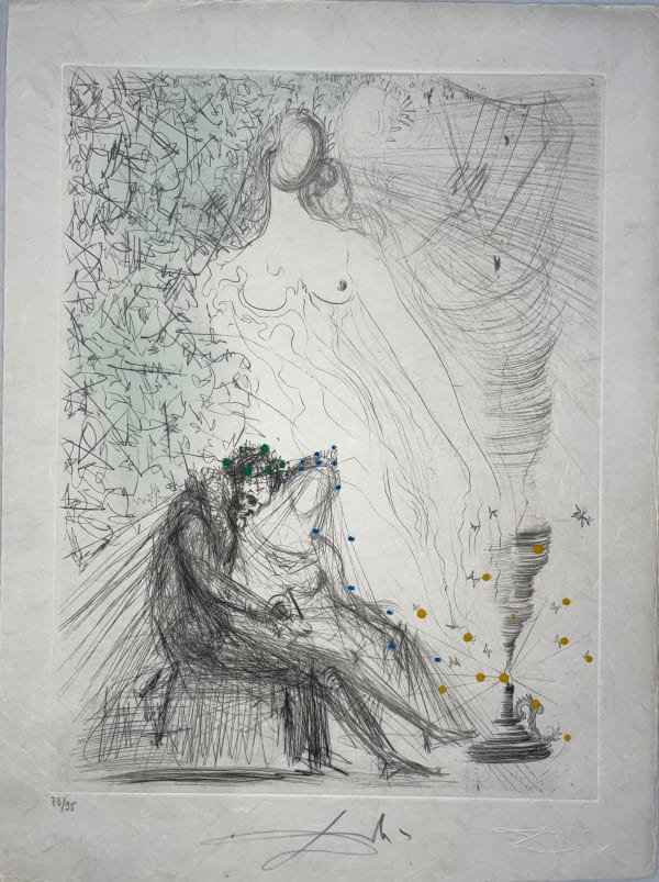 Salvador Dali, Le Couple a la Bougie (Couple with a Candle), 1967