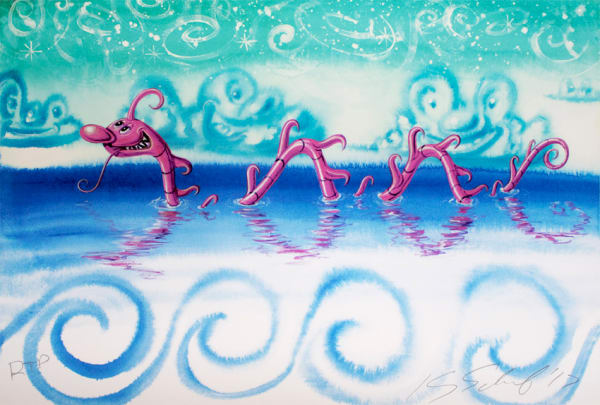 Kenny Scharf, Seeserpent, 2017