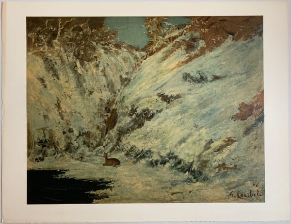Gustave Courbet, Paysage de Neige Dans le Jura, avec Chevreuil, 1866, 1973