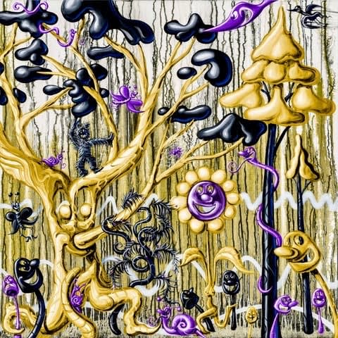 Kenny Scharf, Furungle (Yellow), 2021