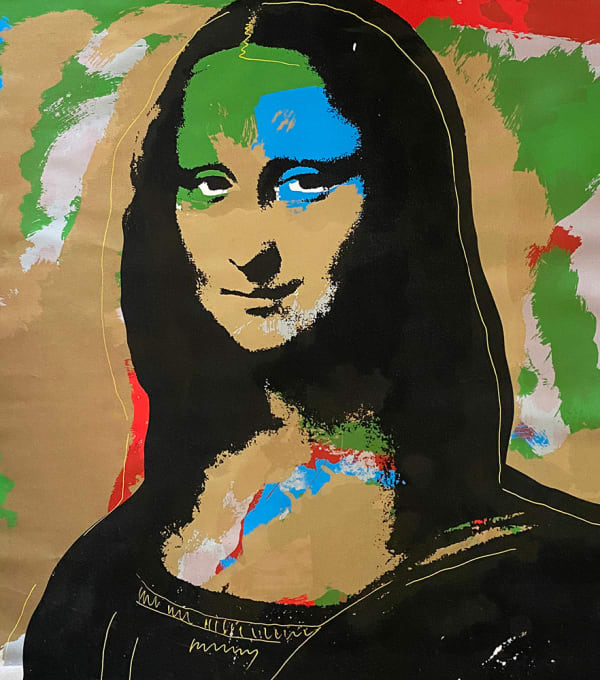 Steve Kaufman, Mona Lisa Gold, 1998