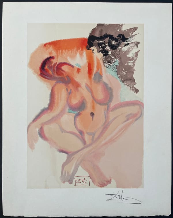 Salvador Dali, Divine Comedie Purgatory Canto 4, 1960