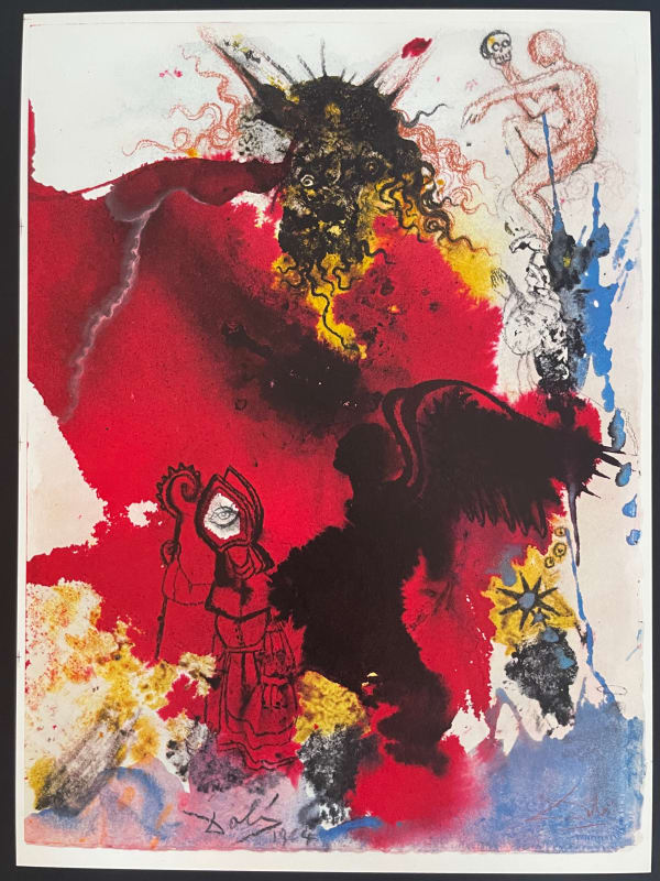 Salvador Dali, Bibla Sacra Iesus a satana tentaur (Jesus is tempted by Satan #85) , 1969