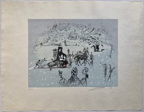 Salvador Dali, Le Piano sous la Neige (The Piano under the Snow), 1967