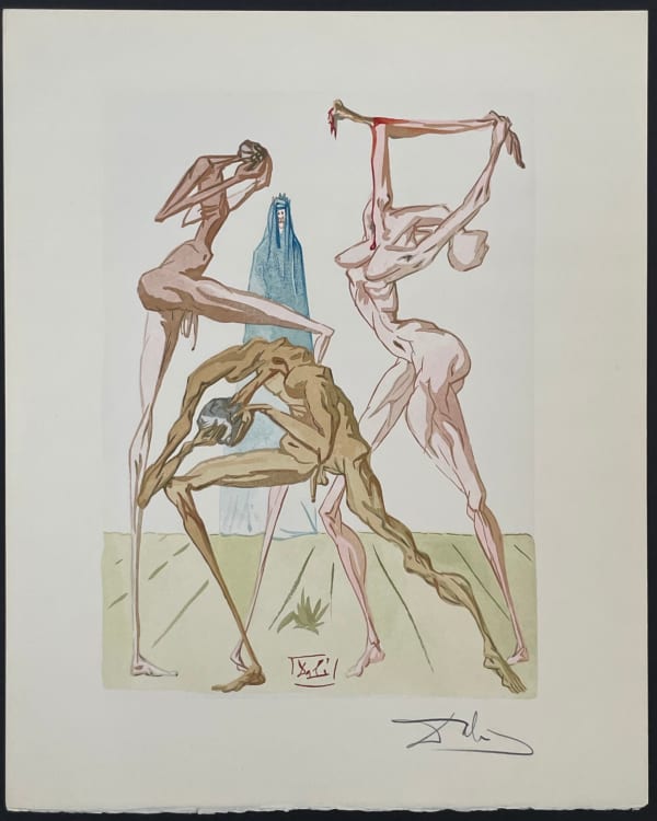 Salvador Dali, Divine Comedie Hell Canto 15 , 1960