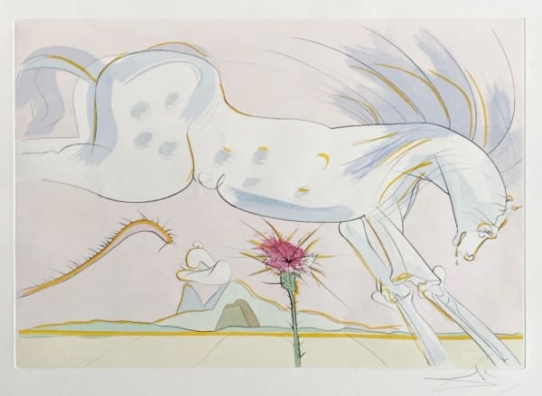 Salvador Dali, Le Cheval et le Loup (The Horse and the Wolf), 1974