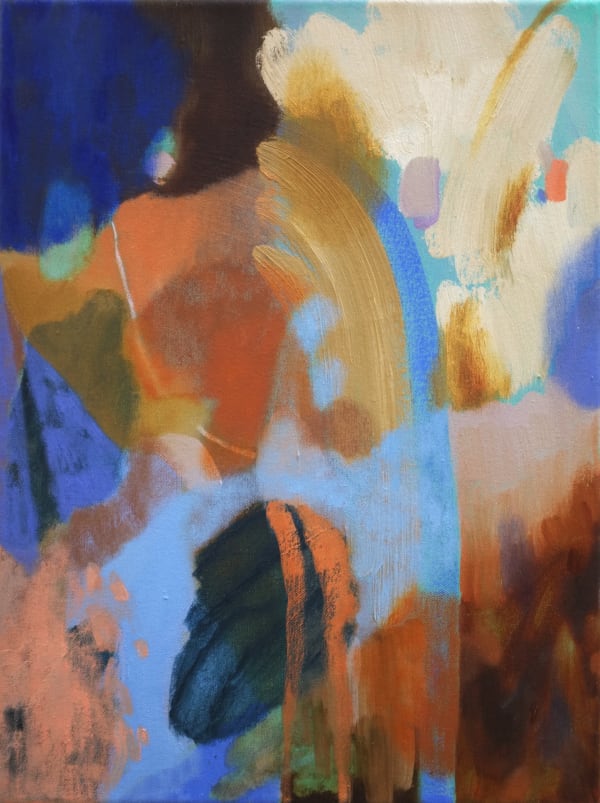 Rhiannon Inman-Simpson, Circling the edges, 2023, oil on canvas, 30x40 cm