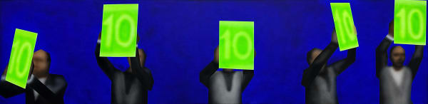 Gao Hang, They like your athleticism, 2023, acrylic on linen