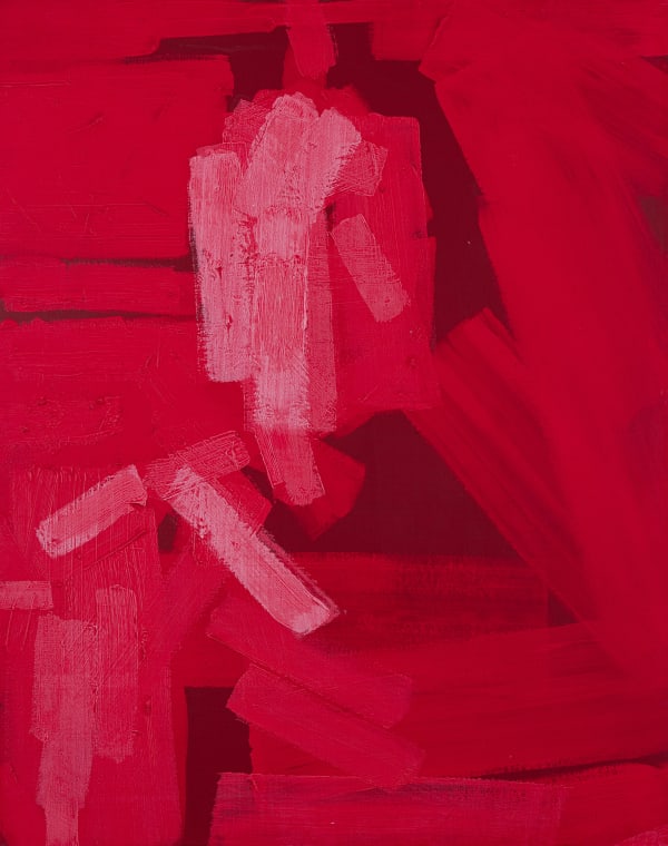 Patrick Tresset, 42 year old woman in red, 2023