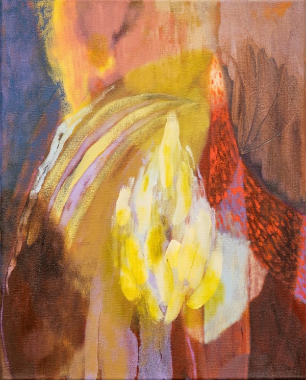 Rhiannon Inman-Simpson, Inside ribs I hold it, oil on canvas, 40 x 50cm, 2025