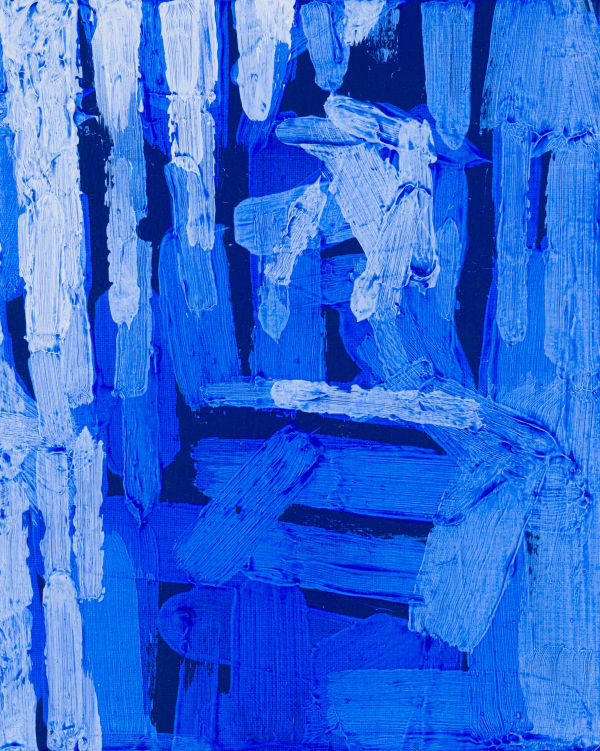 Patrick Tresset, Study for a boy in blue, 2023
