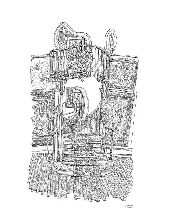 Christelle Téa, Staircase, Musée national Gustave Moreau, 24.I.2025